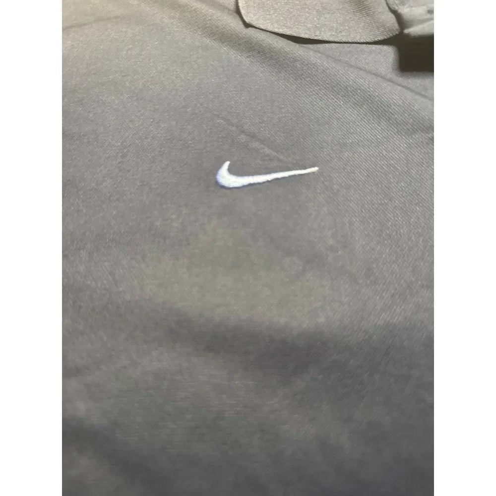 Nike UNC North Carolina Tar Heels Dri-FIT Polo Shirt Navy Blue Mens Size XL Logo